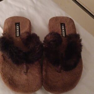 Brown slippers